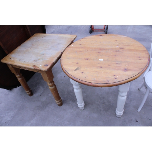 2921 - A PINE PUB TABLE, 35