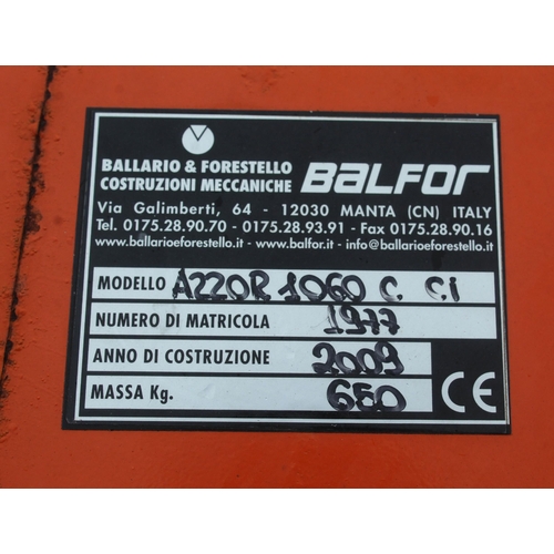 198 - 2009 BALLARIO & FORESTELLO HORIZONTAL LOG SPLITTER PTO IN OFFICE + VAT