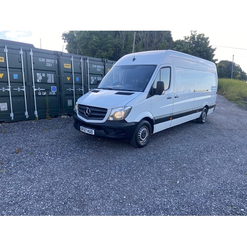 175 - MERCEDES BENZ PANEL VAN SPRINTER 314 CDI DF67HUO FIRST REG 19/12/17 MOT 02/01/25 RUNS & DRIVES IN RE... 