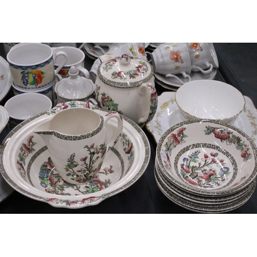 280 - A ROYAL NORFOLK CERAMIC COFFEE SET TO INCLUDE COFFEE POT, CREAM JUG, SUGAR BOWL AND CUPS, A CHINA CO... 