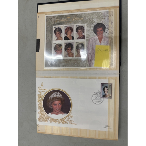 386 - A STOCKBOOK CONTAINING DIANA , PRINCESS OF WALES , BRITISH COMMONWEALTH ISSUES