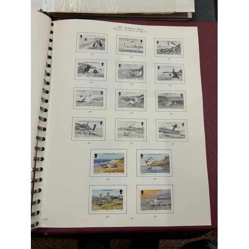 395 - A COLLECTION OF JERSEY, GUERNSEY, ALDERNEY AND ISLE OF MAN STAMPS IN FOUR STOCKBOOKS