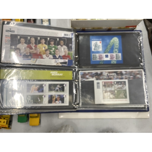 402 - A GB BLUE PRESENTATION PACK BINDER HOUSING ISSUES UP TO 2012 MANY 1ST CLASS TOTAL FACE VALUE £650.86