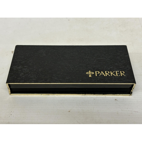 87 - A BOXED PARKER PEN SET