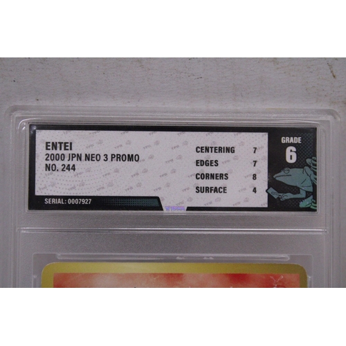 155 - A GRADED JAPANESE ENTEI POKEMON CARD