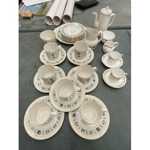 177 - A QUANTITY OF ROYAL DOULTON 'TAPESTRY' TO INCLUDE CUPS, SAUCERS, SIDE PLATES, A SUGAR BOWL, CREAM JU... 