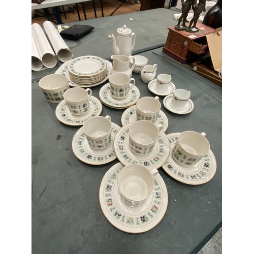 177 - A QUANTITY OF ROYAL DOULTON 'TAPESTRY' TO INCLUDE CUPS, SAUCERS, SIDE PLATES, A SUGAR BOWL, CREAM JU... 