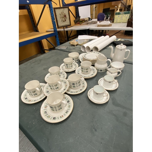 177 - A QUANTITY OF ROYAL DOULTON 'TAPESTRY' TO INCLUDE CUPS, SAUCERS, SIDE PLATES, A SUGAR BOWL, CREAM JU... 