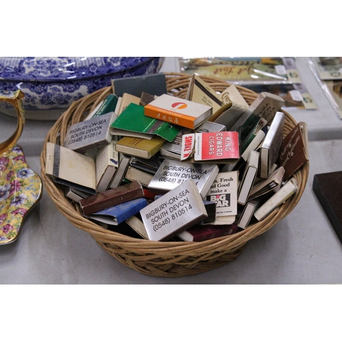 185 - A LARGE QUANTITY OF VINTAGE MATCHSTICKS BOXES (INCLUDING MATCHES) TO INCLUDE EL MACHO, BURGH ISLAND ... 