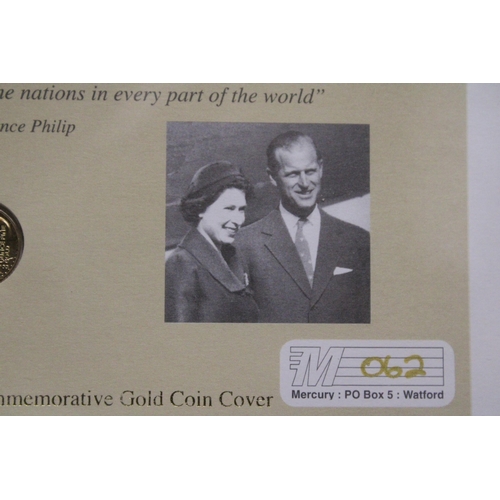 331 - A UK  QE11 THE 50TH ANNIVERSARY OF THE ROYAL YACHT BRITANNIA GOLD PRESENTATION COVER LIMITED EDITION... 