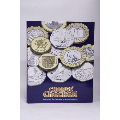 340 - A UK 2018 FULL SET A-Z  ALPHABET 10 PENCE COINS , ARRANGED IN APPROPRIATE BINDER .