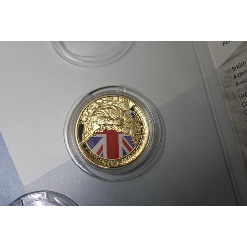 426 - A LONDON MINT PRESENTATION PACK THE FALKLANDS CONFLICT THE RIGHT TO LIVE IN PEACE CONTAINING A 40TH ... 