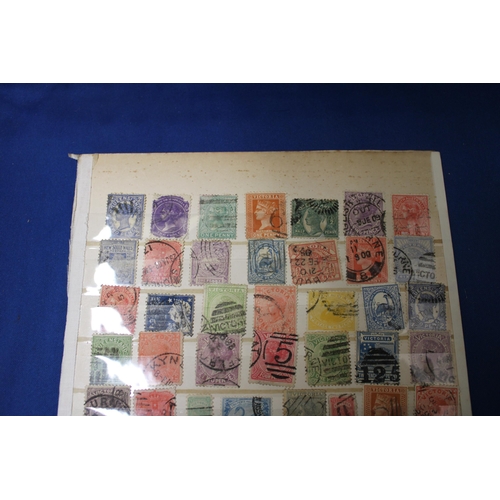 430 - A PAGE OF AUSTRALIAN STATE STAMPS