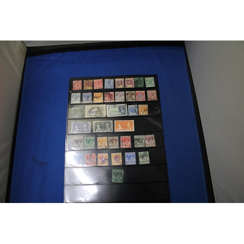 444 - A PAGE OF STRAITS SETTLEMENTS STAMPS (AFRICA)