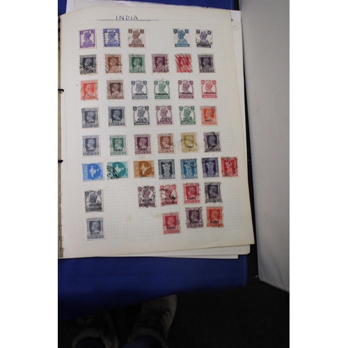 452 - SIX SHEETS OF INDIA STAMP