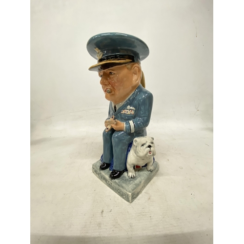 801 - A LARGE BAIRSTOW MANOR COLLECTABLES TOBY JUG OF WINSTON CHURCHILL