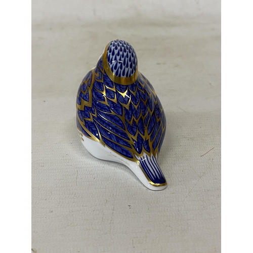 827 - A ROYAL CROWN DERBY ROBIN (SECOND QUALITY)