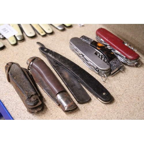 859 - SIX VINTAGE PENKNIVES