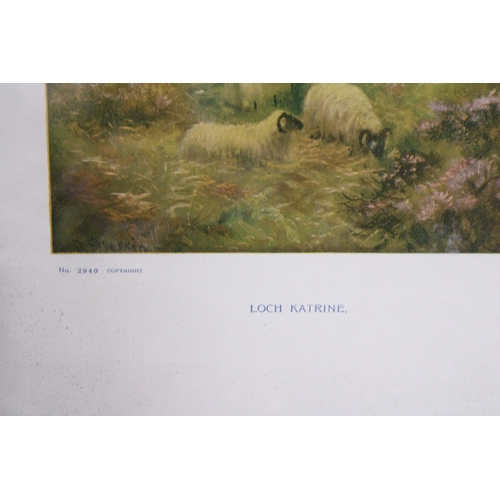 999 - A FRAMED PRINT OF LOCH KATRINE