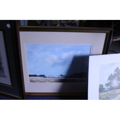 1004 - FIVE PRINTS - 3 OF WHICH ARE FRAMED - TO INCLUDE A LIMITED EDITION 55/200, SIGNED GELDART PRINT OF A... 