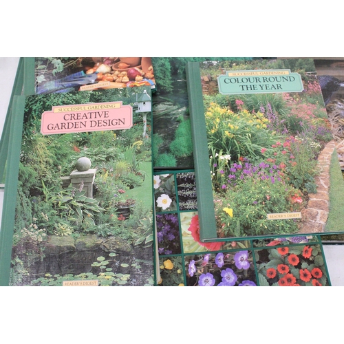 1163 - A COLLECTIN OF HARDBACK BOOKS TO INCLUDE FIVE 'SUCCESSFUL GARDENING', THE REST BEING NATURE BOOKS