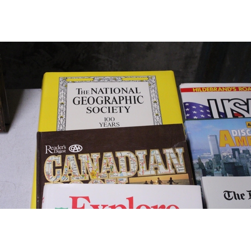 1194 - EIGHT LARGE BOOKS TO INCLUDE 'HOLLYWOOD' THE PIONEERS, NATIONAL GEOGRAPHIC SOCIETY, 100 YEARS, TRAVE... 