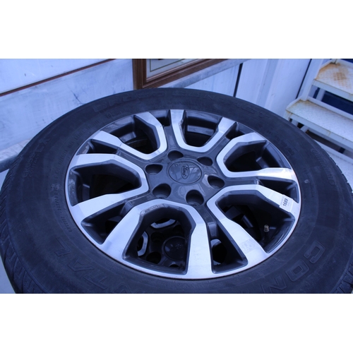 1689 - A SET OF FOUR FORD WHEELS WITH CONTINENTAL 265/60R18 TYRES