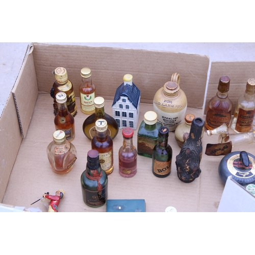 2116 - AN ASSORTMENT OF VARIOUS DECORATIVE MINIATURE BOTTLES