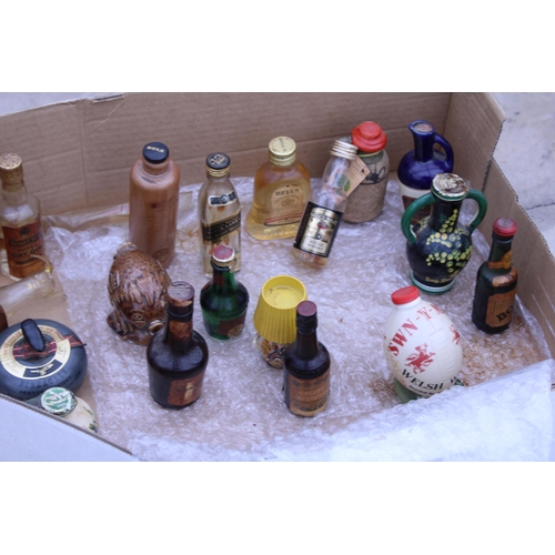 2116 - AN ASSORTMENT OF VARIOUS DECORATIVE MINIATURE BOTTLES