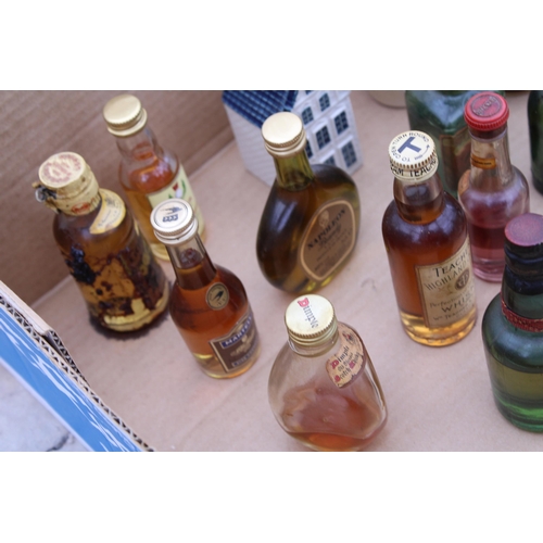 2116 - AN ASSORTMENT OF VARIOUS DECORATIVE MINIATURE BOTTLES