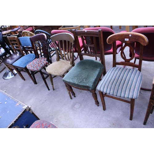 2622 - SIX VARIOUS PUB CHAIRS