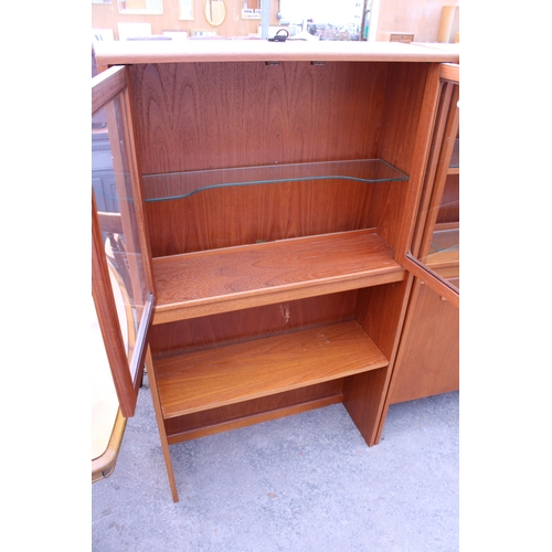 2632 - TWO G PLAN RETRO TEAK UNIT UPPER SECTIONS, BOTH 32