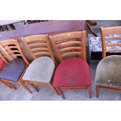 2646 - SIX F.M.G. LADDER-BACK DINING CHAIRS