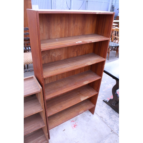 2716 - A FIVE TIER OPEN BOOKCASE, 31