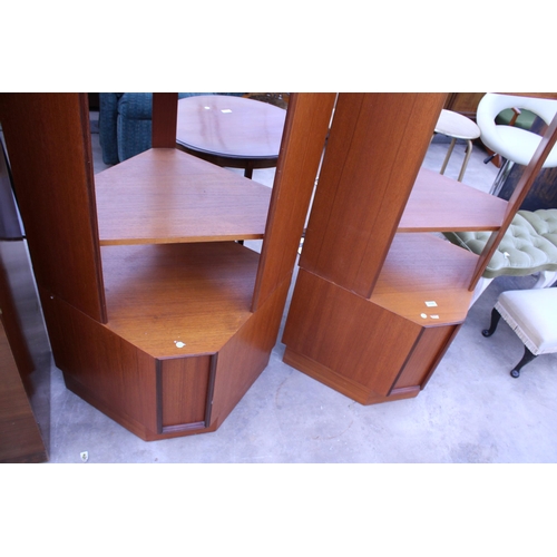 2755 - TWO G PLAN RETRO TEAK CORNER UNITS