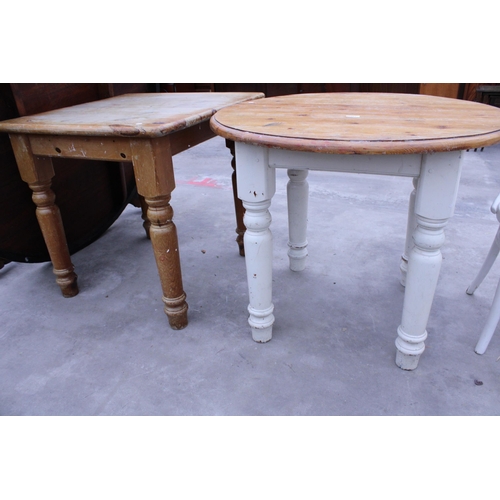 2921 - A PINE PUB TABLE, 35