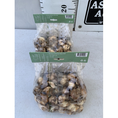 94 - ONE HUNDRED 'TETE A TETE' NARCISSUS BULBS IN TWO PACKS. PLUS VAT TO BE SOLD FOR THE ONE HUNDRED