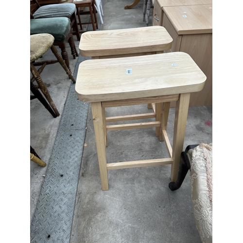 2640 - A PAIR OF F.S.C. STOOLS