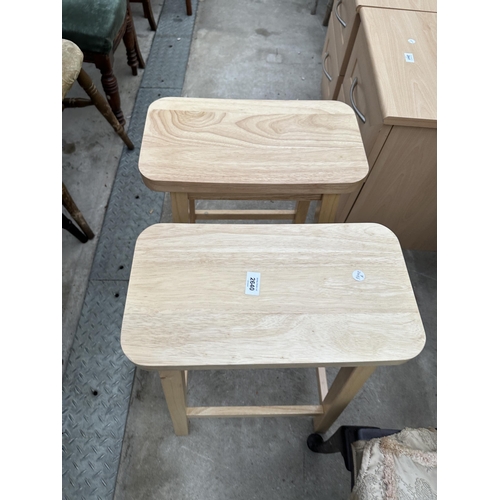 2640 - A PAIR OF F.S.C. STOOLS