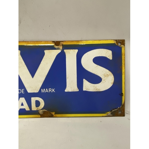 10 - AN ENAMEL HOVIS BREAD SIGN - 46 X 15.5 CM