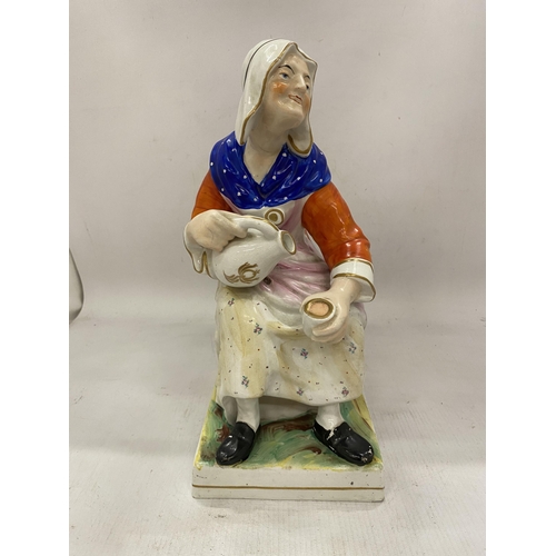 27 - A LARGE VINTAGE STAFFORDSHIRE FIGURE 