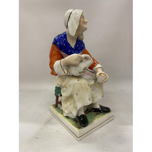 27 - A LARGE VINTAGE STAFFORDSHIRE FIGURE 