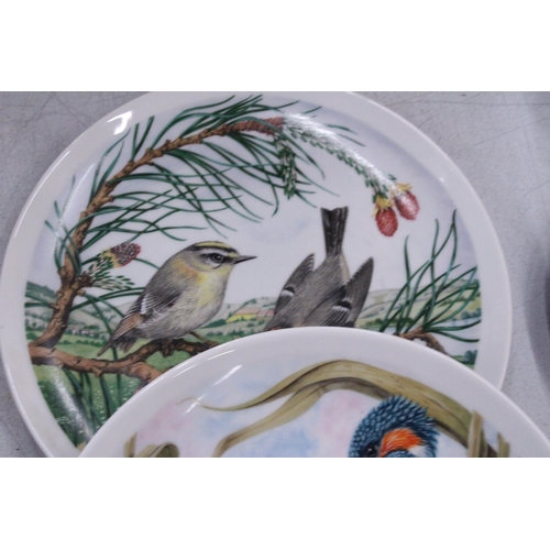 123 - FOUR GOEBEL CABINET PLATES WITH BIRD DESIGNS