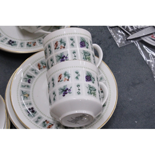 152 - A QUANTITY OF ROYAL DOULTON 'TAPESTRY' TO INCLUDE CUPS, SAUCERS, SIDE PLATES, A SUGAR BOWL, CREAM JU... 