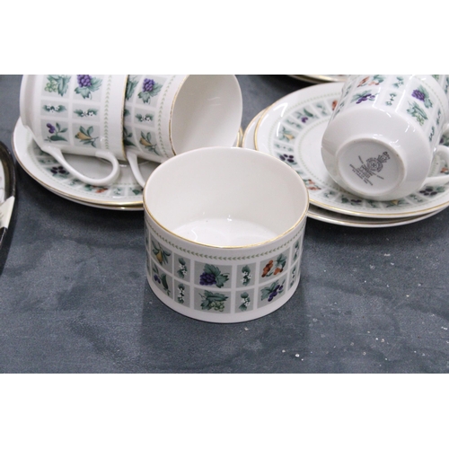 152 - A QUANTITY OF ROYAL DOULTON 'TAPESTRY' TO INCLUDE CUPS, SAUCERS, SIDE PLATES, A SUGAR BOWL, CREAM JU... 