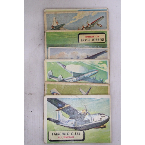 269 - THIRTY SIX SOLDIERS OF THE WORLD CARDS, CHIXGUM 1962 AND ELEVEN ABC 1960 WAR PLANES CARDS