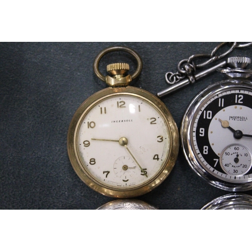 65 - FOUR VINTAGE POCKET WATCHES