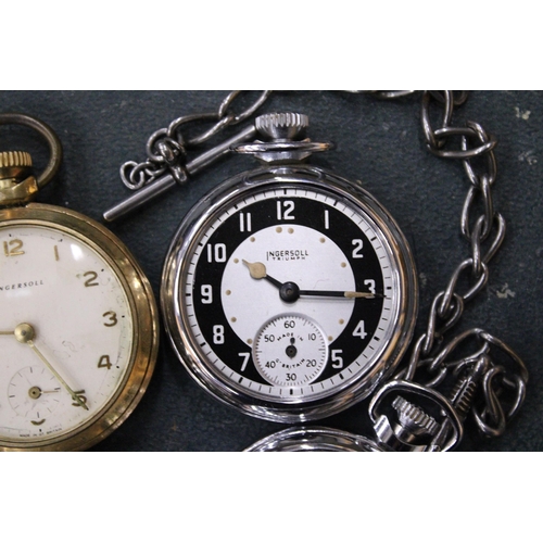 65 - FOUR VINTAGE POCKET WATCHES