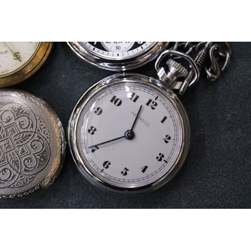 65 - FOUR VINTAGE POCKET WATCHES