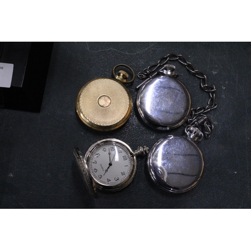 65 - FOUR VINTAGE POCKET WATCHES